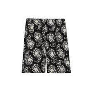 Gucci Star Print Silk Shorts in Black